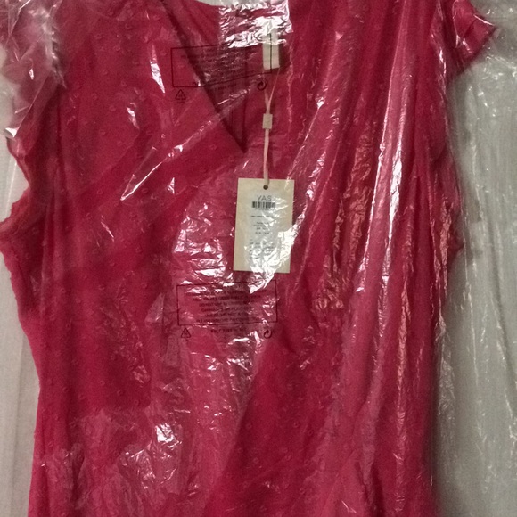 Y.A.S London pink chiffon Midi Dress - Picture 5 of 5